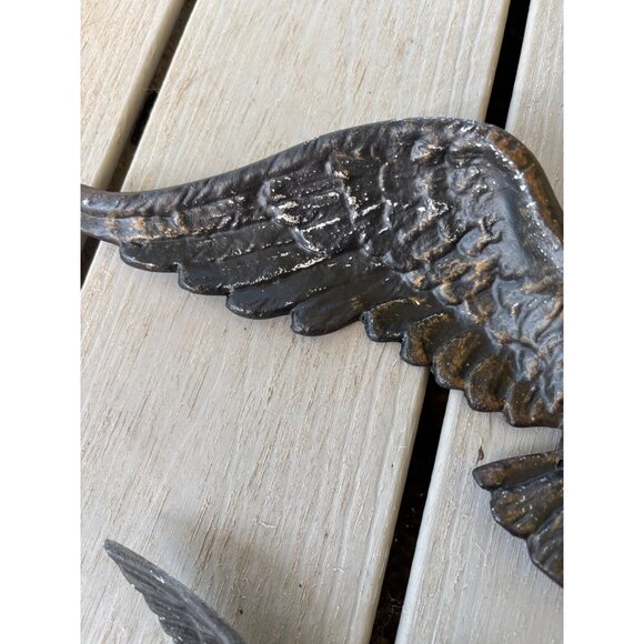 Vtg Homco Cast Aluminum Eagle Wall Decor Set Of 3 Pieces Black - Picture 5 of 7